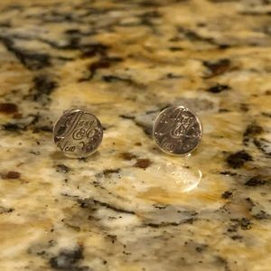 Tiffany “notes” silver studs